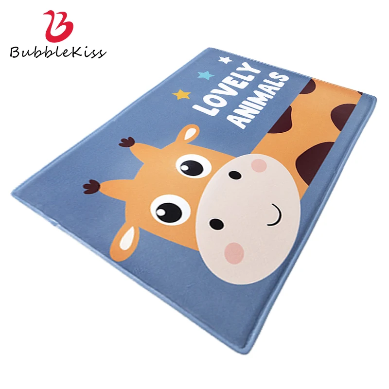 

Bubble Kiss Cartoon Entry Doormat Home Anti Slip Bathroom Rugs Cute Giraffe Pattern Floor Mats Toilet Water Absorption Carpets