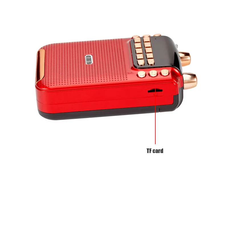 10W Bluetooth Loudspeaker With 3 18650 Battery TF USB FM Sound Record Megaphone Speaker Voice Amplifier For Teaching Guide