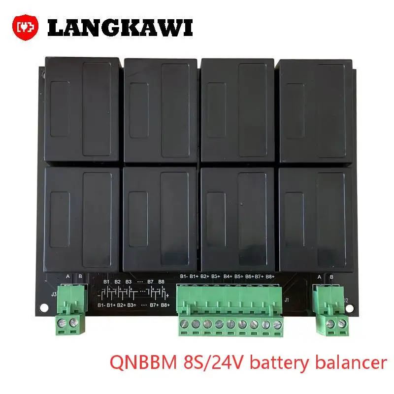 QNBBM 8S 24V Active Balancer Lithium Battery Equalizer BMS for LiFePO4 LMO LTO  Li-ion NCM 18650 DIY Pack Protection