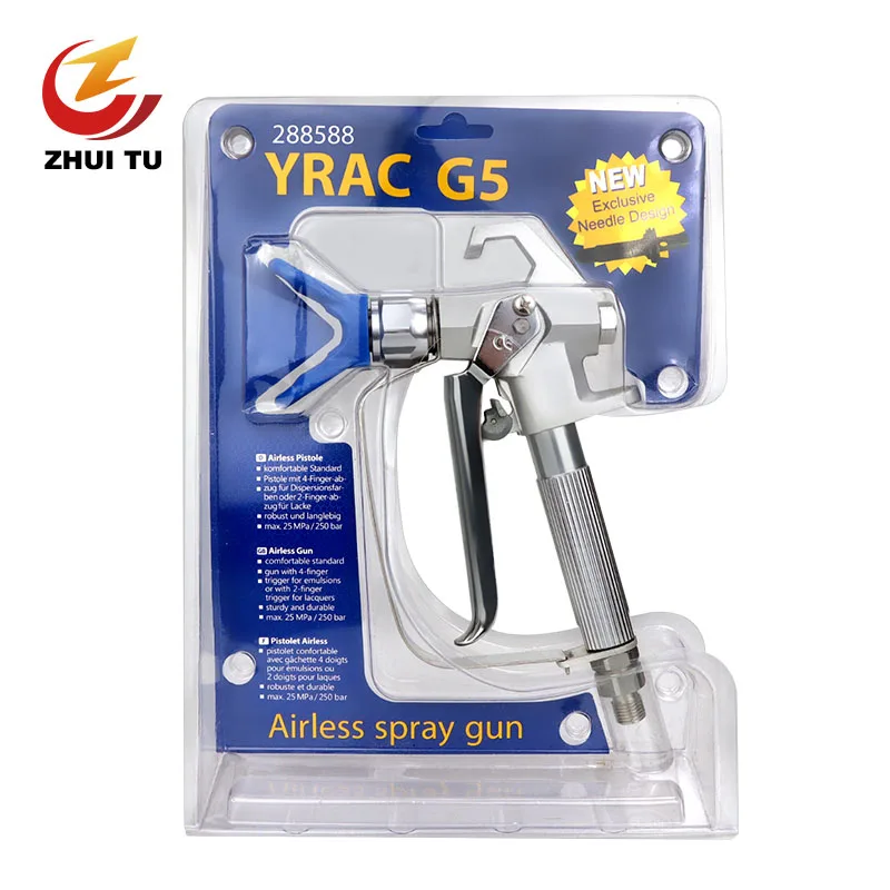 Fast Delivery 3600PSI/248bar Paint Latex Paint G5 Airless Spray Gun +519 Nozzle Is Suitable For Titan Wagner Spraying Machine