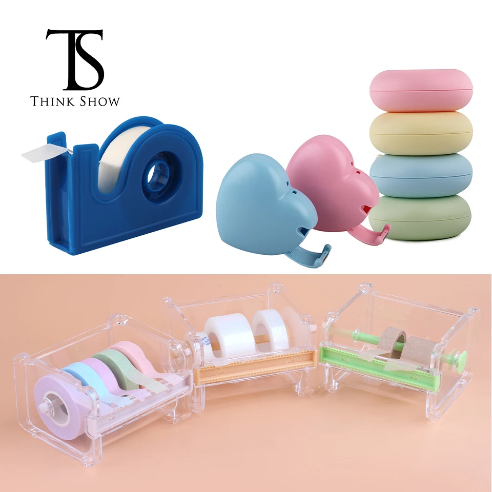 

Eyelash Extension Cute Tapes Cutter Adhesive Tape Holder Non-Woven&PE Medical Colorful Tapes Grafting Eyelashes Makeup Tools