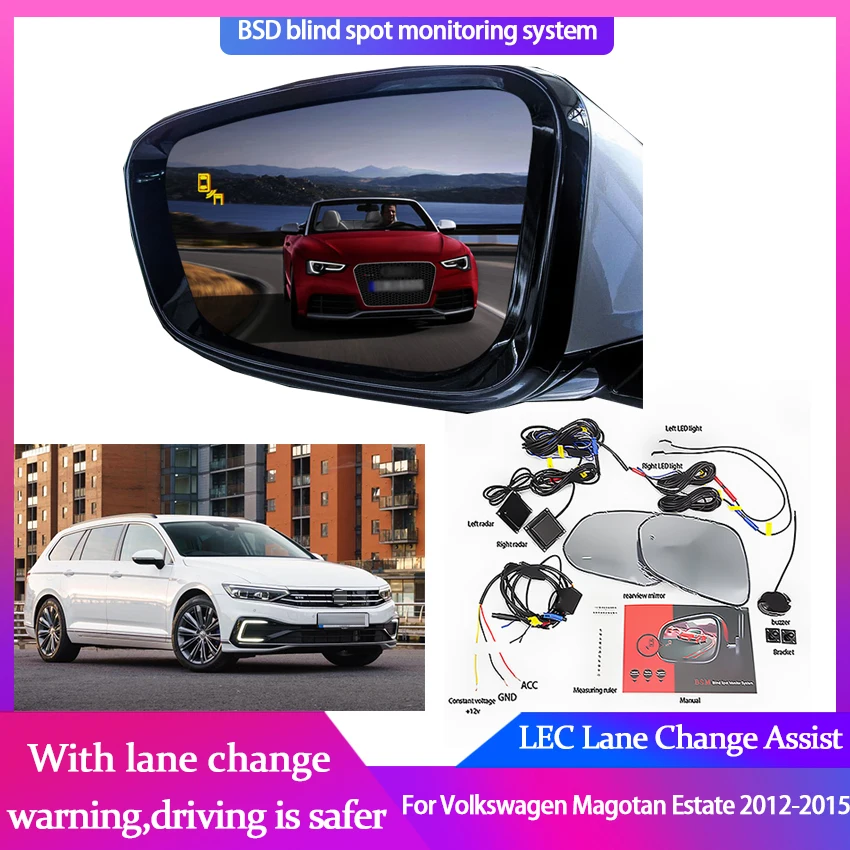 

Blind Spot Detection System For Volkswagen VW Magotan 2011-2016 Millimeter Wave Monitoring Sensor Assistant Driving Security