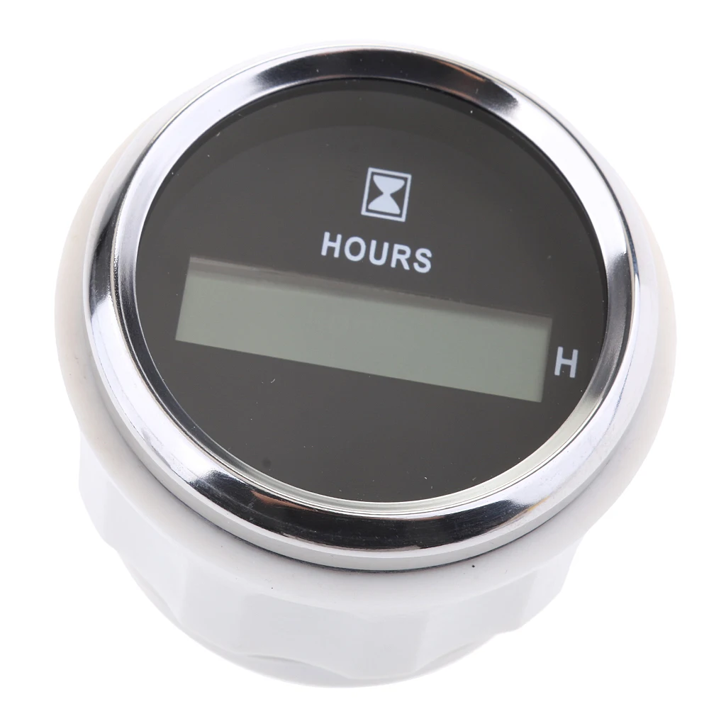 Hour Meter Gauge with Backlight for Marine Boat 9-32V Waterproof