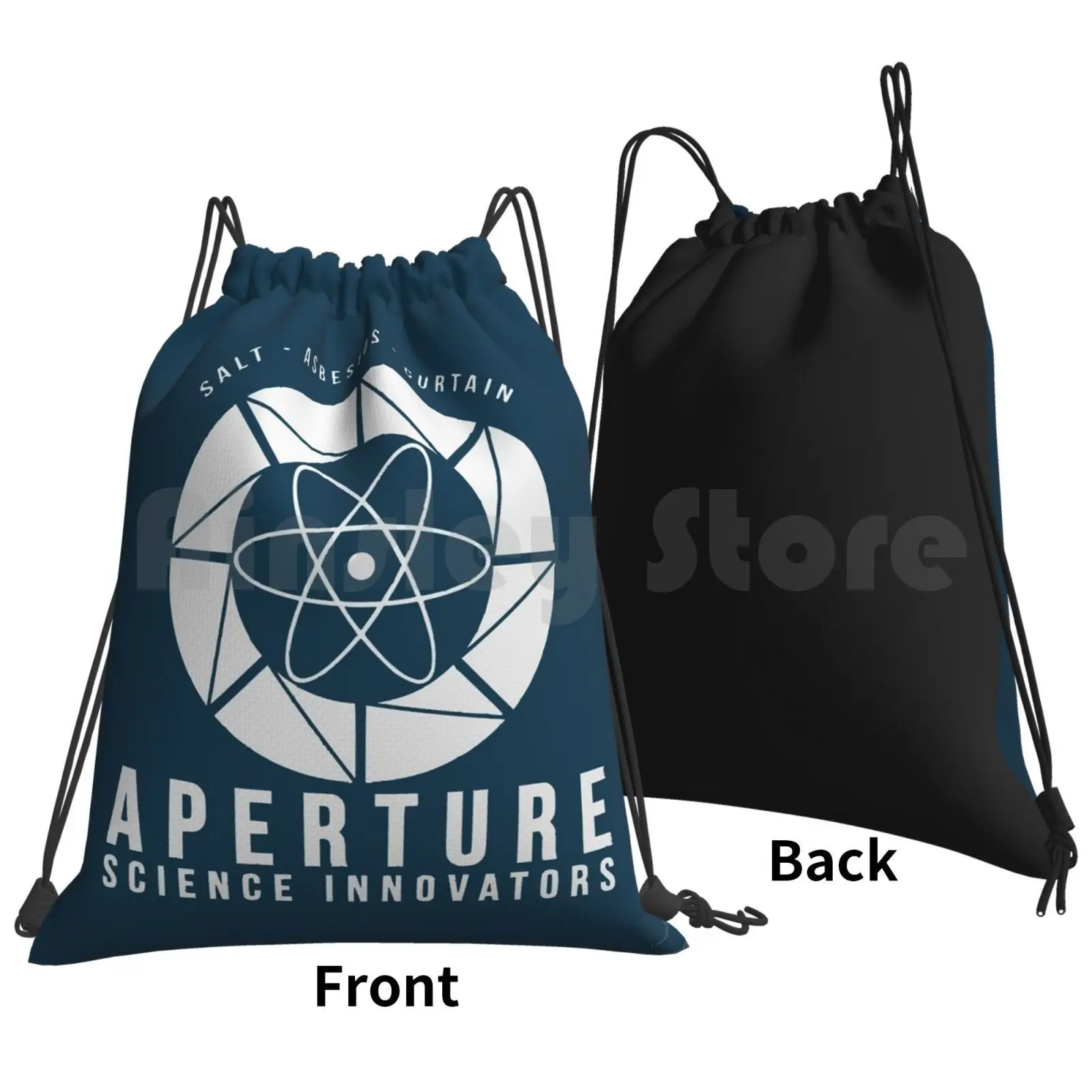 Aperture Science Innovators Logo Backpack Drawstring Bag Riding Climbing Gym Bag Portal Science Aperture Science Portal 2