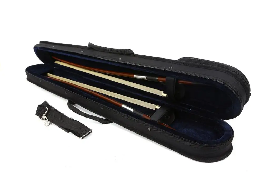 New Upright double bass Bow Case Bow Bag Hold 2 pcs bow Hard Case light Strong