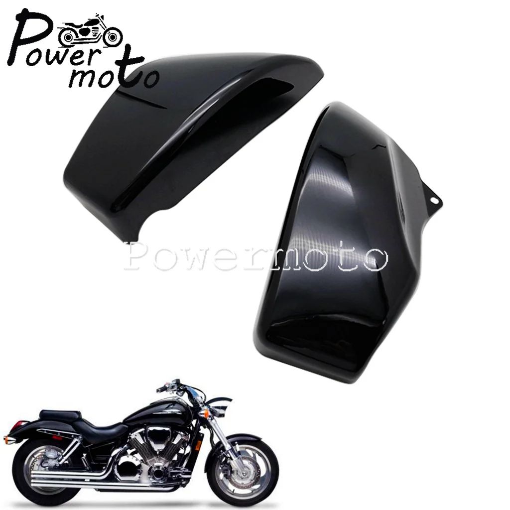 For Honda VTX1800 VTX 1800 R/Retro S/Spoke N/Neo F T/Tourer 02-08 Black ABS Plastic Battery Side Cover Side Faring Panel Guards