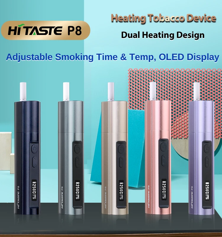 IQS Jouz Alternate Hitaste P8 Heat Don't Burn Device 3200mah For 25 Sticks Adjustable Dual Heating System With OLED Display