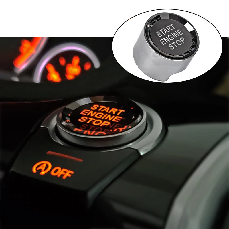 Crystal Style Car Start Stop Engine Switch Button Cover For BMW 1 2 3 4 5 6 7 Series F20 F22 F30 F34 F10 F01 F02 F25 F26 F15 F16