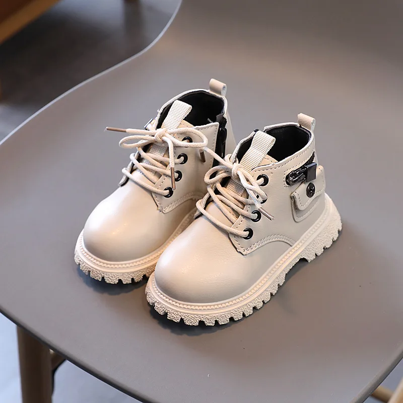 1 2 3 4 5 6 Year 2021 Children'S Shoes Short Boots Toddler Autumn Newborn Baby Sports Lace-Up Boots Kids Winter Shoes For Boys