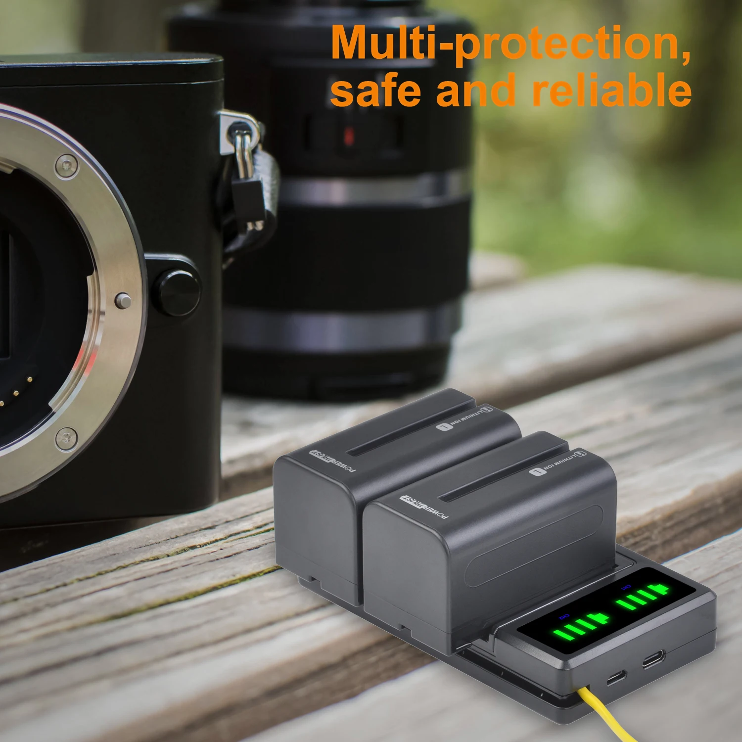 NP-F750 NP-F770 Batterie mit Ladegerät für Sony NP F750 F770 F970 F960 F550 F570 QM91D CCD-RV100 TRU47E NP-QM71D