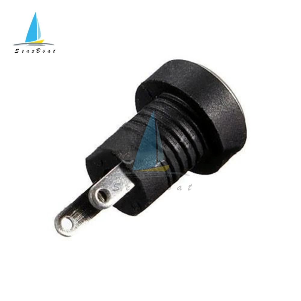10Pcs 5.5Mm X 2.1Mm 5.5X2.1แหล่งจ่ายไฟ DC ปลั๊กตัวเชื่อมต่อโลหะแผง Mount Socket แจ็คปลั๊กอะแดปเตอร์ DC-022B DC-025M