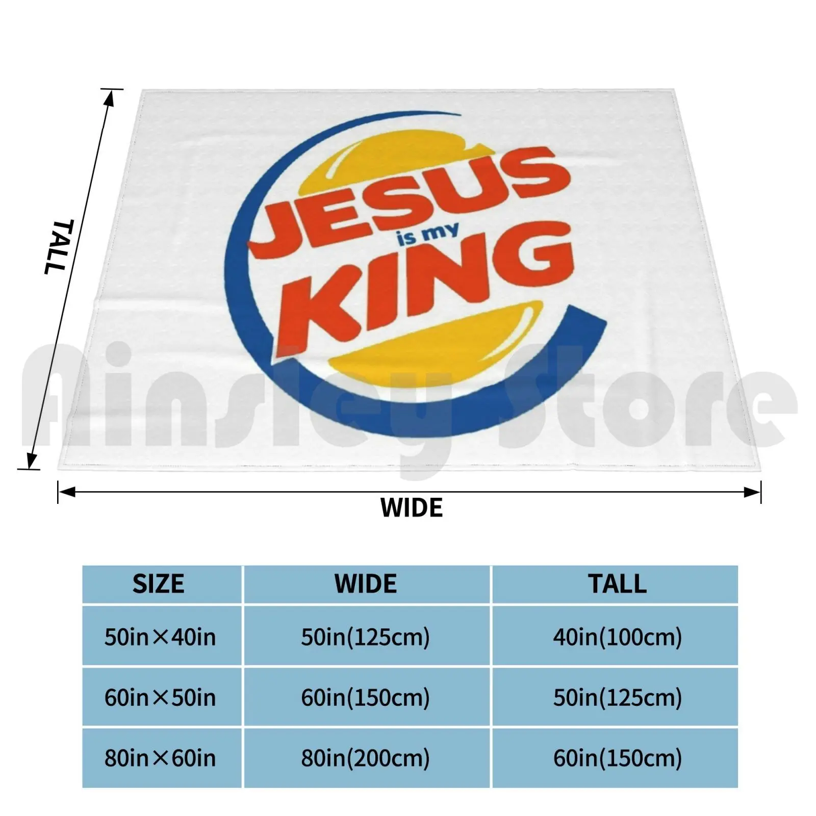 Jesus Is The King Blanket For Sofa Bed Travel Christian Jesus Cross Lord God Christianity Christ Good Father