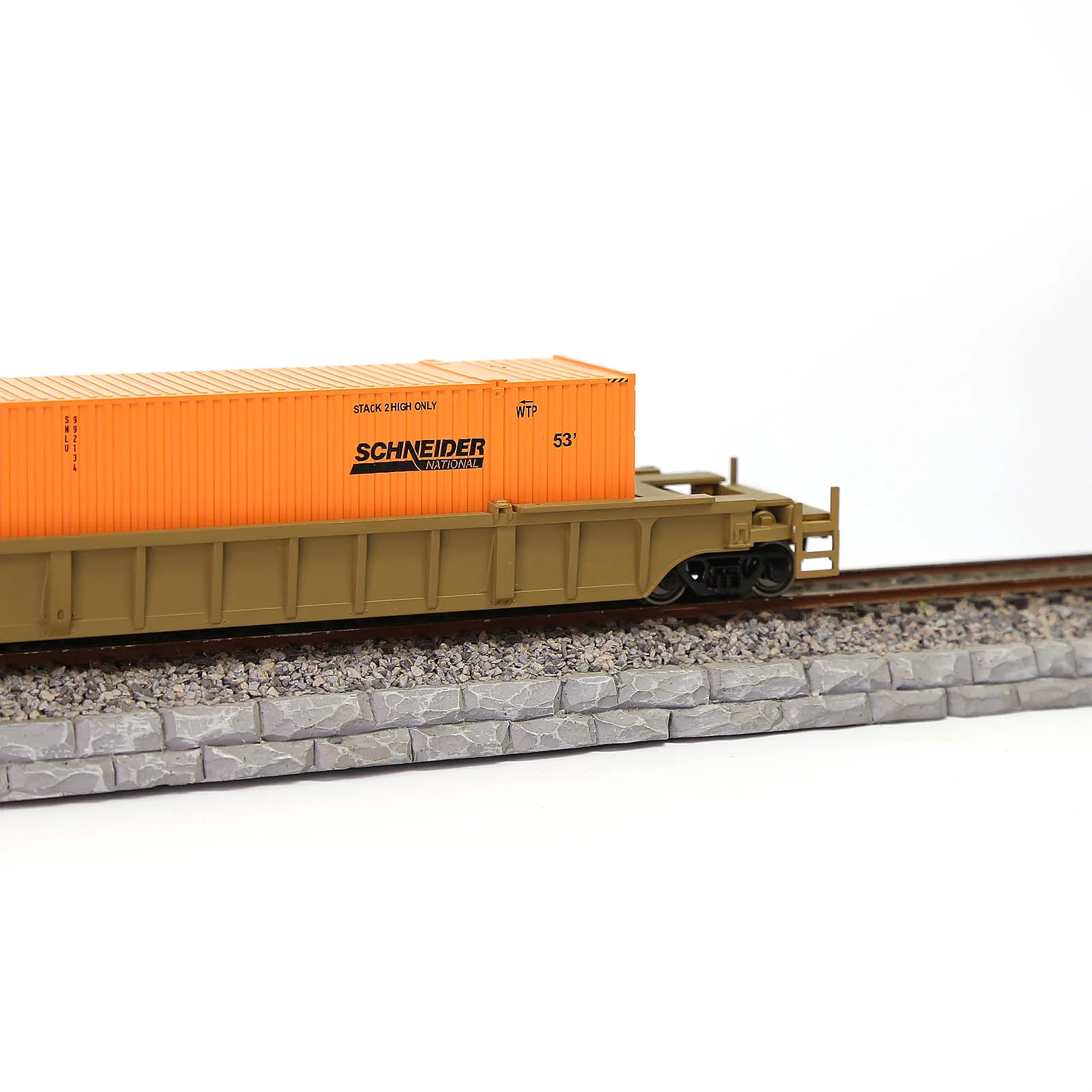 Evemodel-caja de carga modelo de trenes HO 3 piezas, contenedor de 53 \'a escala 1:87, 53ft, C8753