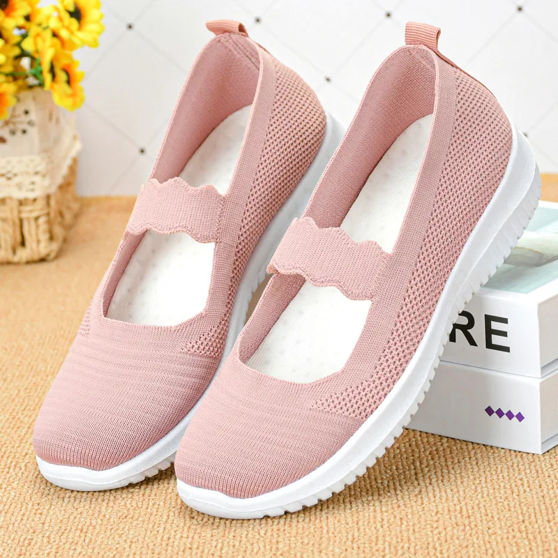 Women Casual Shoes 2022 Fashion Breathable Fly Weave Casual Shoes Women Loafers Women Comfort Flat Shoes zapatos para mujer