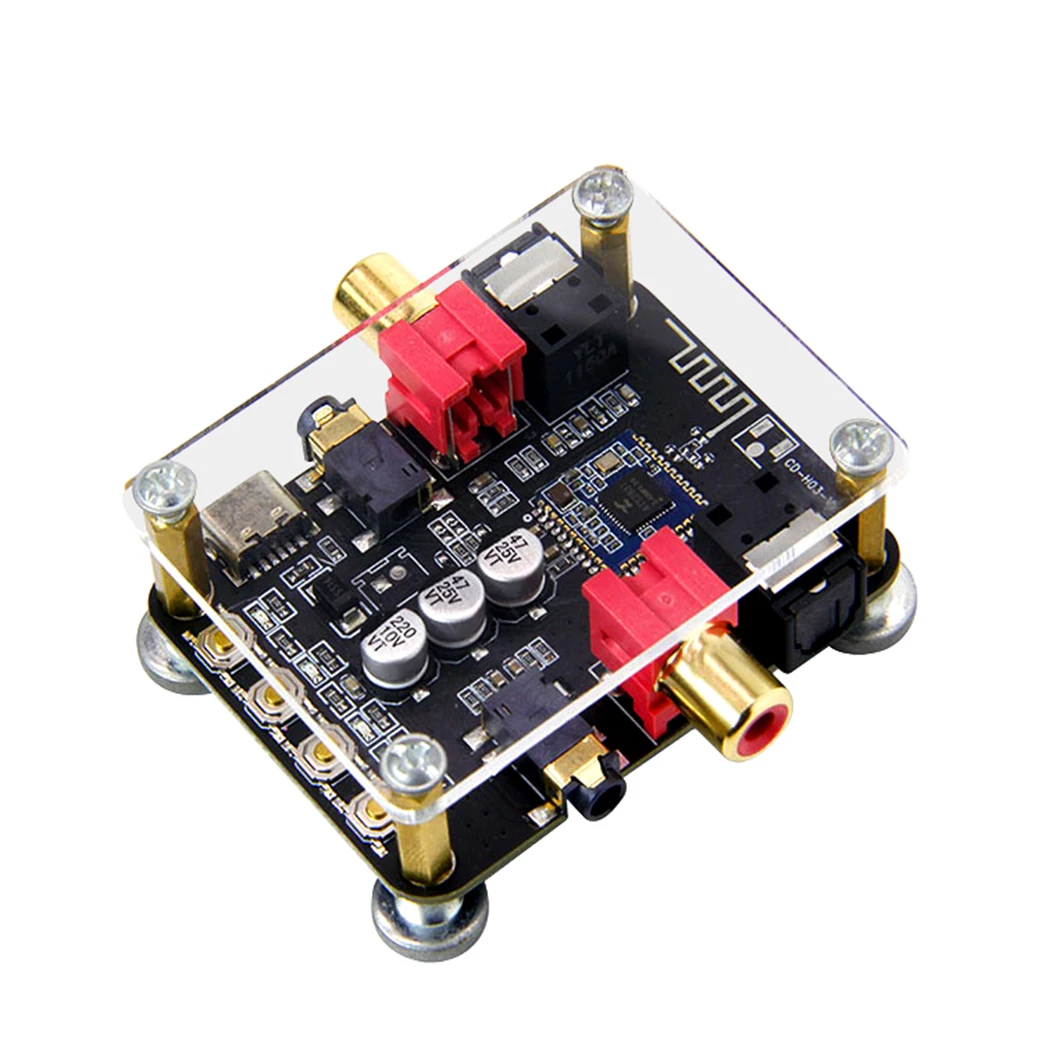 Taidacent BLE 5.0 Transmitter and Receiver Fiber Coaxial 3.5mm Audio Output Sound Amplifier Wireless Module to TV Computer