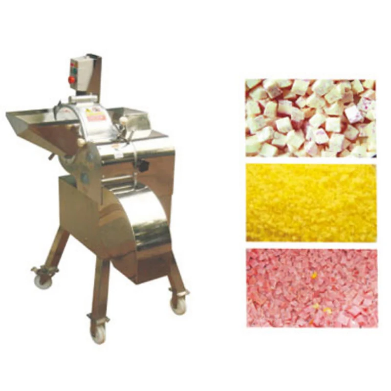 Máquina de cortar alimentos de alta velocidade, cortador comercial de vegetais, aço inoxidável, máquina de processamento de frutas e vegetais