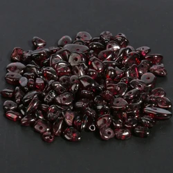 3-5mm 5-8mm Irregular Garnet Gem Freeform Chip Gravel Beads Natural Stone Beads For Jewelry Making Diy Necklace 16inches