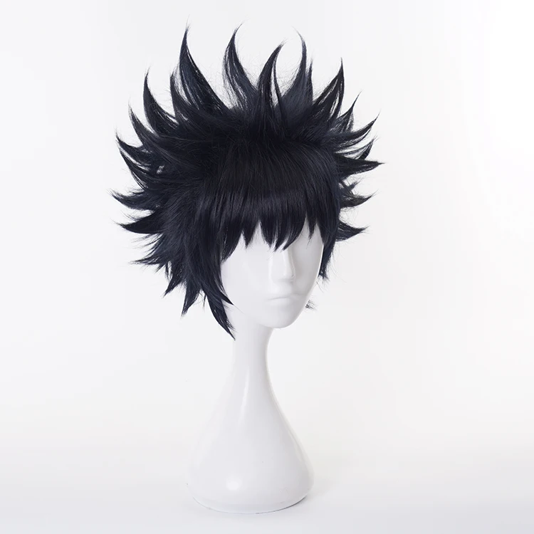 20201Anime Jujutsu Kaisen Cosplay Wig Megumi Fushiguro Synthetic  Halloween Christmas Party Role Play Props Wig + Free Wig Cap