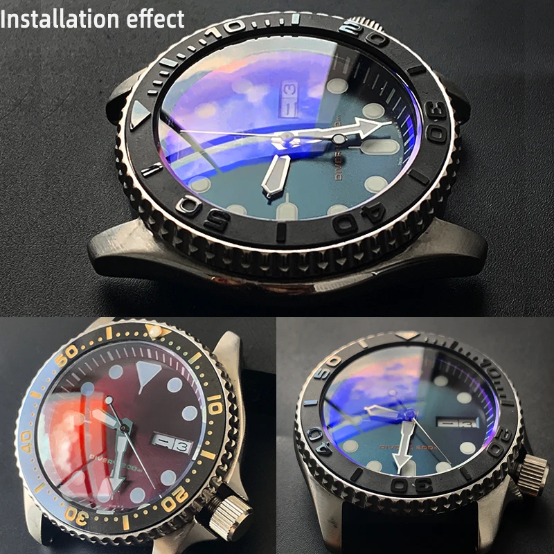 Imagem -05 - Double Dome Sapphire Glass Crystal Ver Parts Seiko Brand Skx009 Srpd55 Srpd71 Alta Qualidade Mod-skx007