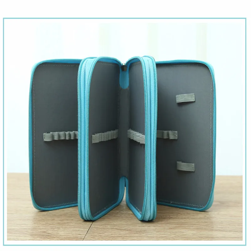 Estuche de lápices de almacenamiento grande, caja de bolígrafos de colores, bolsa Kawaii, estudiantes, escuela, oficina, lindas bolsas de