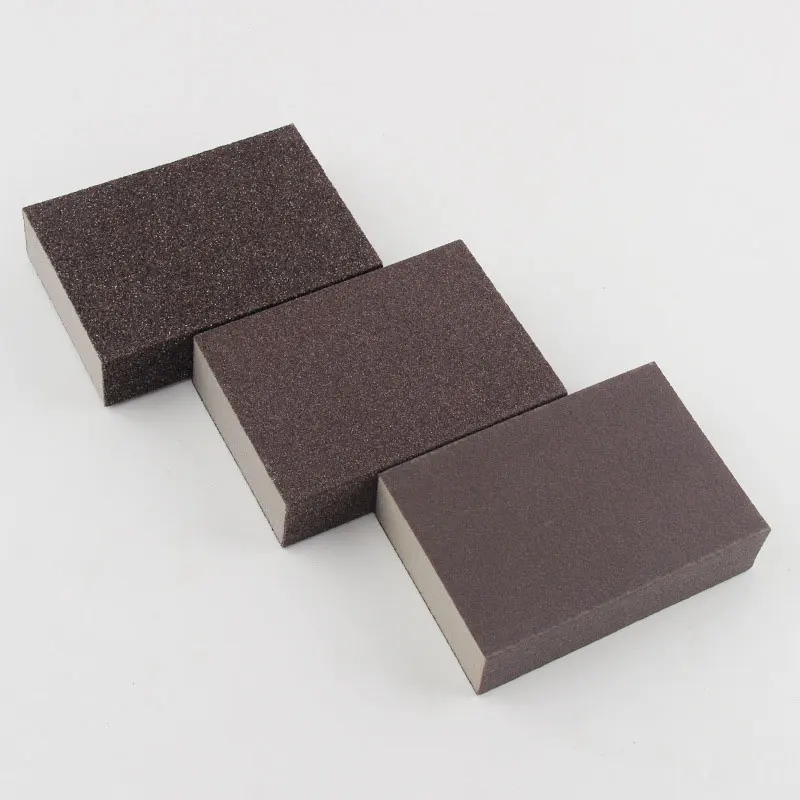 หยาบปานกลาง Fine Grit Abrasive Block สำหรับงานไม้ขัดขัดฟองน้ำทรายเครื่องมือห้องครัวคราบน้ำมันสนิมทำความสะอาดกระดาษทราย