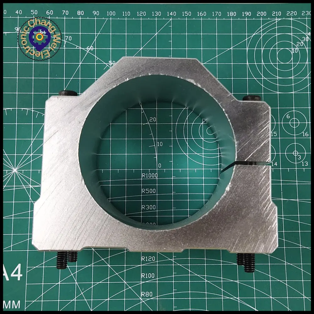 80มม.แกน Clamp ยึด4สกรูใช้สำหรับ0.8KW 1.5KW หรือ2.2KW แกนเครื่องกัด CNC Order โดยขนาดมอเตอร์