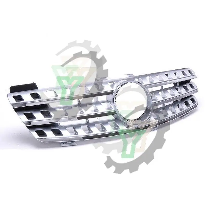 Car Front Bumper Grille Upper racing Grill For Mercedes-Benz ML-Class W164 ML320 ML350 ML550 2005 2006 2007 2008（With Emblem)