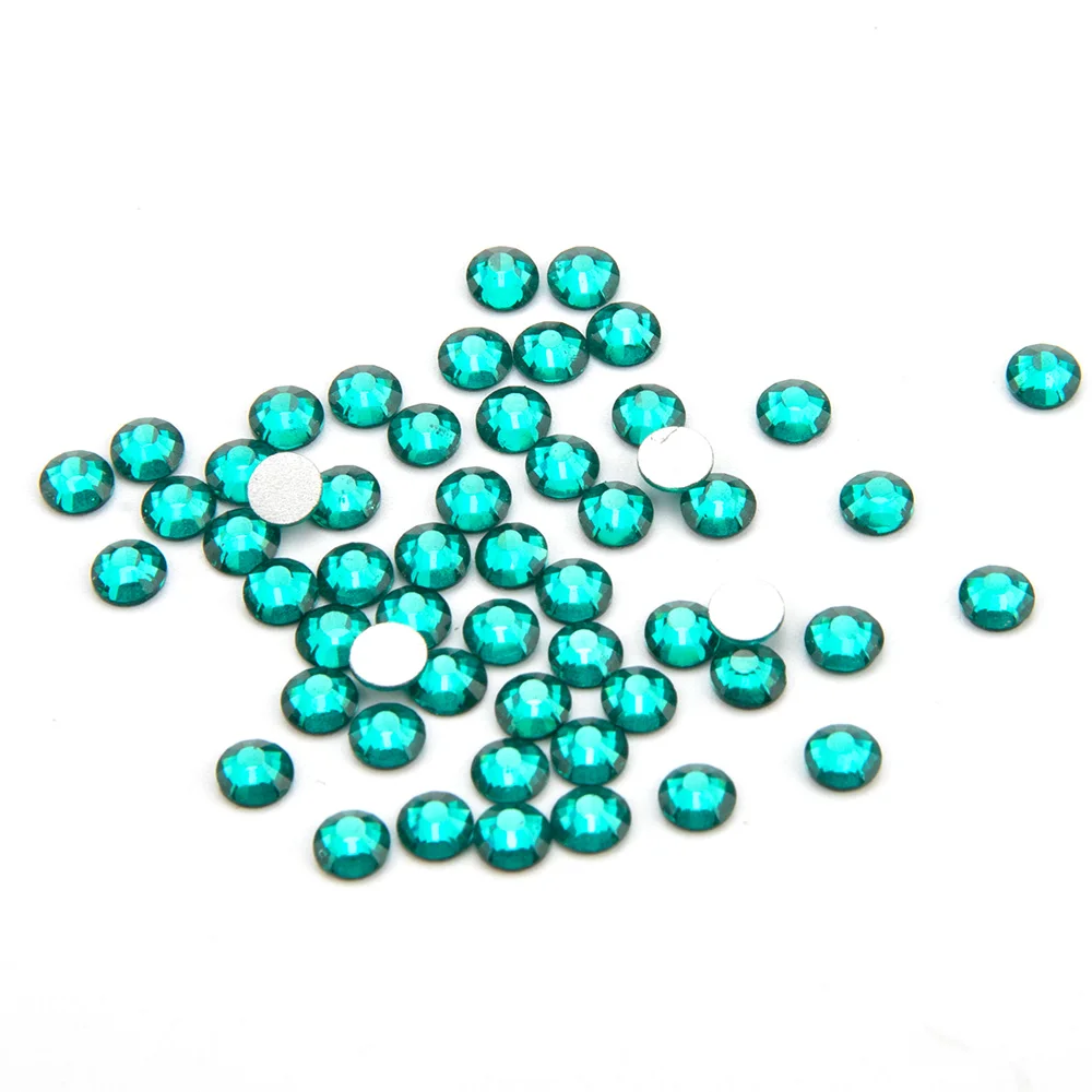 Искусственное зеленое циркониевое стекло, искусственное стекло, не горячая фиксация, используется клей, Свадебный гвоздь