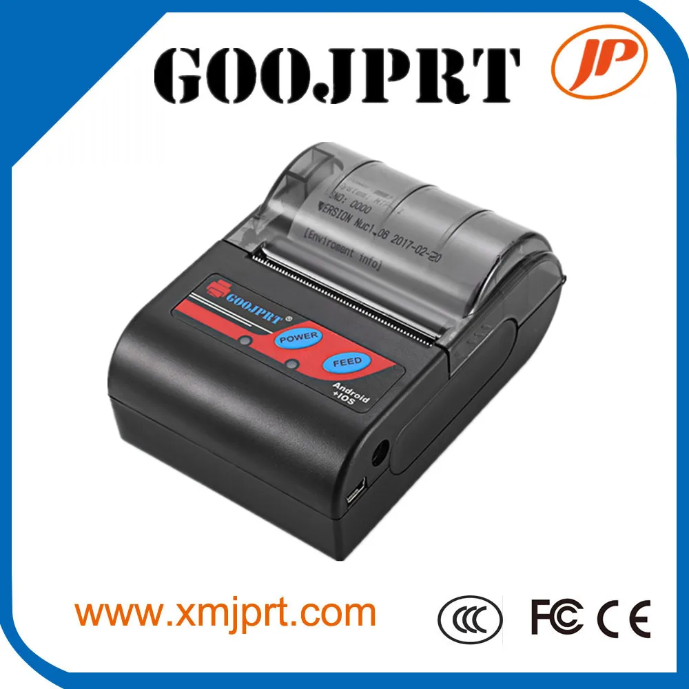 GOOJPRT MTP-2 odbiór przenośna drukarka bezprzewodowa drukarka termiczna Bluetooth z portem USB dla Android iOS Supermarket Club