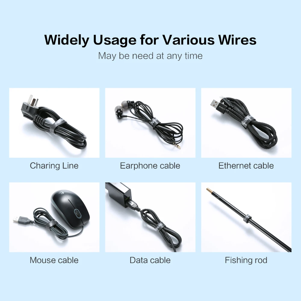 FLOVEME Organizer na kable USB przewód nawijarka do drutu uchwyt słuchawkowy przewód myszy klip Protector kabel do ładowania telefonu kable