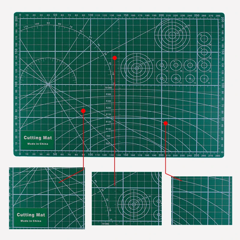 A4 colorful PVC Cutting Mat Pad Double-sided Patchwork Cut Pad Patchwork Tools Manual DIY Model Tool Cutting Board Self-healing