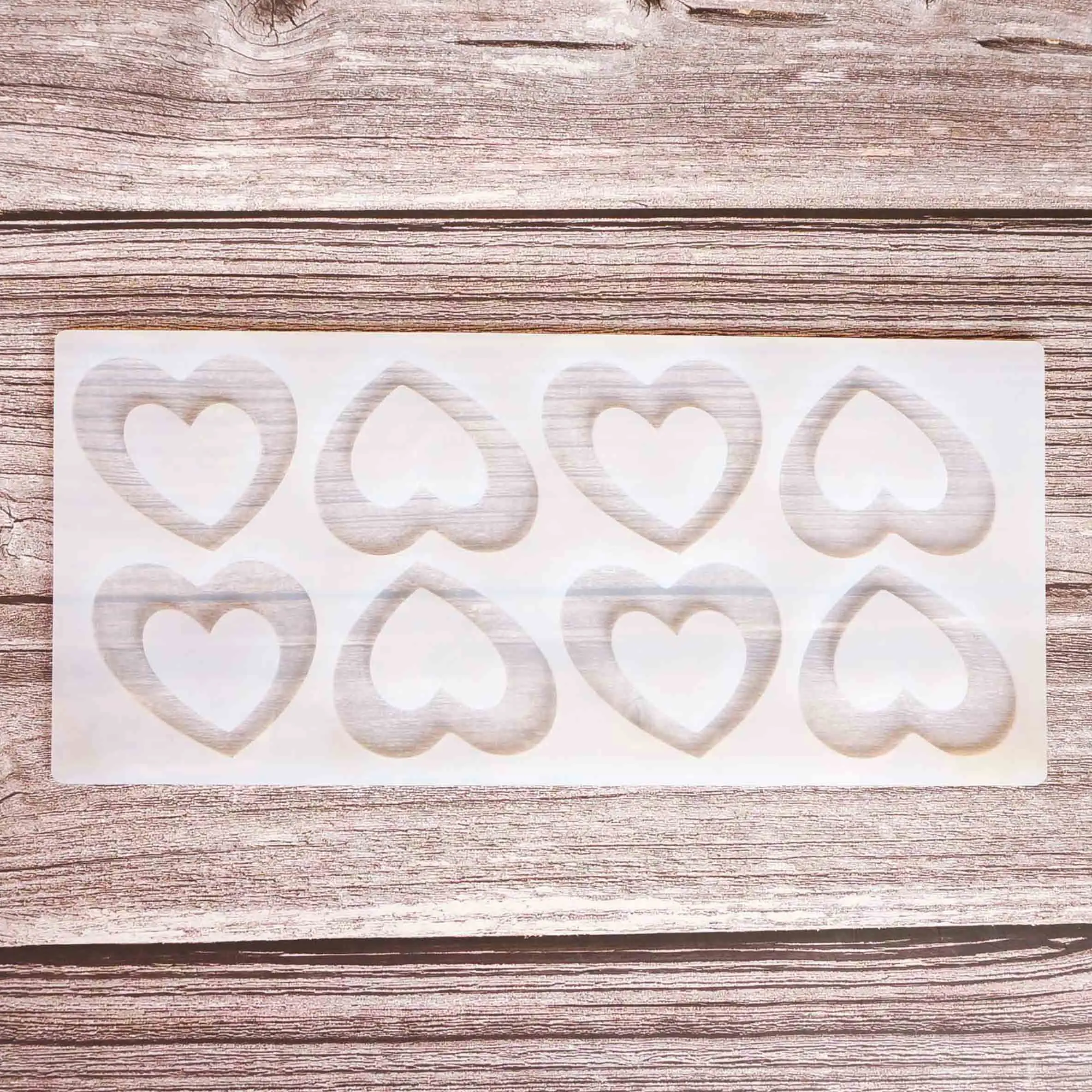 Hollow love Shape Chocolate Transfer Sheet Mould Cake Decorating Tools Silicone Mold Baking Stencil Chablon