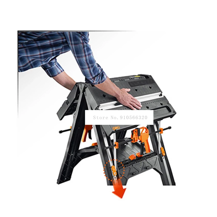 WX051 Multifunctional Workbench Folding Working Tool Table High-quality Non-slip Woodworking Table Portable Household Work Table