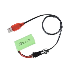 14500 bateria Lipo SM-4P wtyczka 7.4V 600mah z ładowarką USB do helikopter zdalnego sterowania łódź model samochodu części pistolety wody