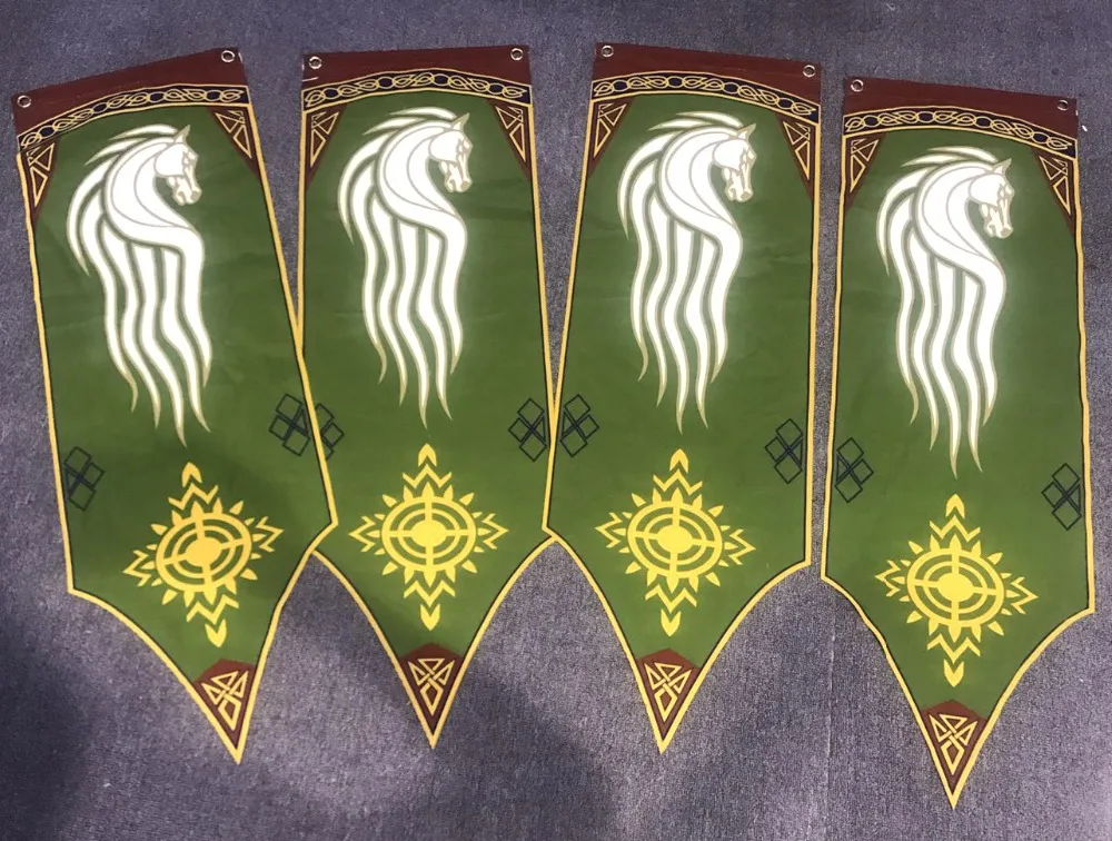 Lord Ring Rohan Designer Banner Flag Wall Hanging KTV School Bar Home School Cosplay Party Decoration Gift