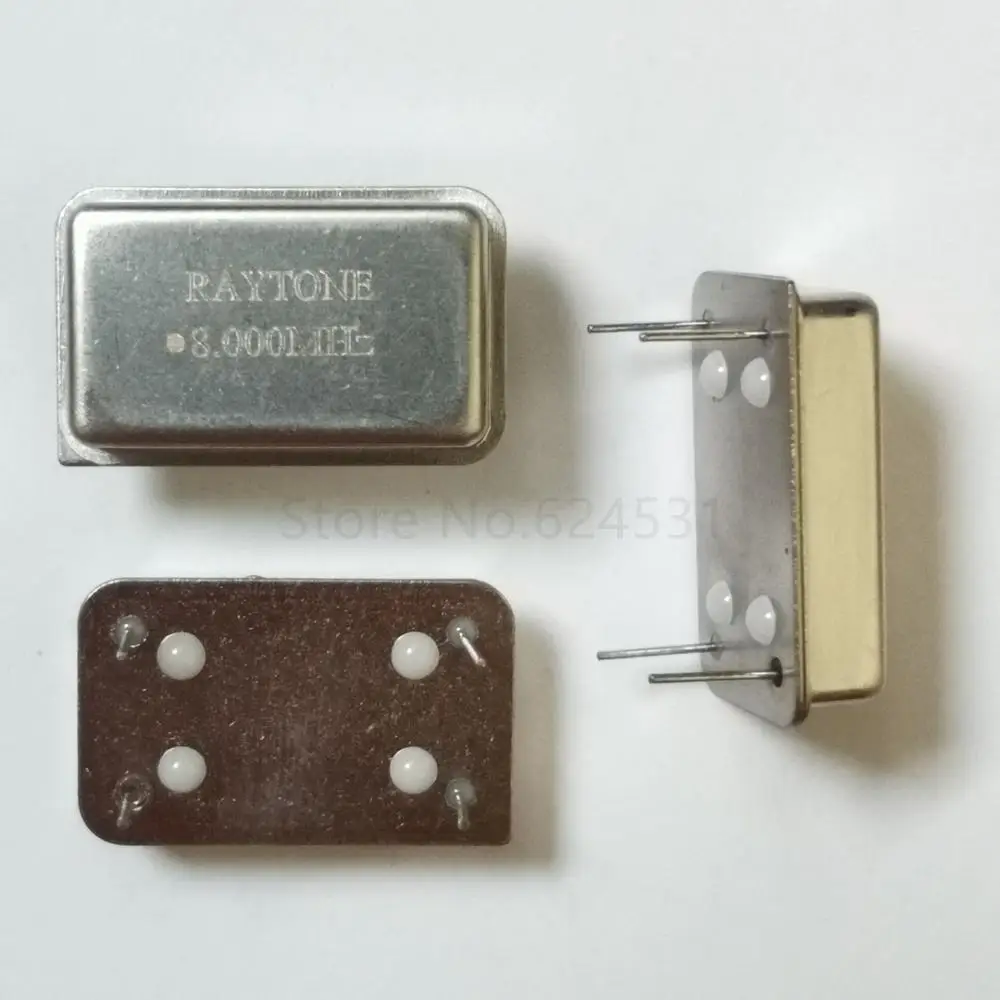 Crystal Oscillator 8M 8MHZ 8.000MHZ In-line Active Crystal OSC DIP-4 Rectangular Clock Vibration Full Size 5pcs