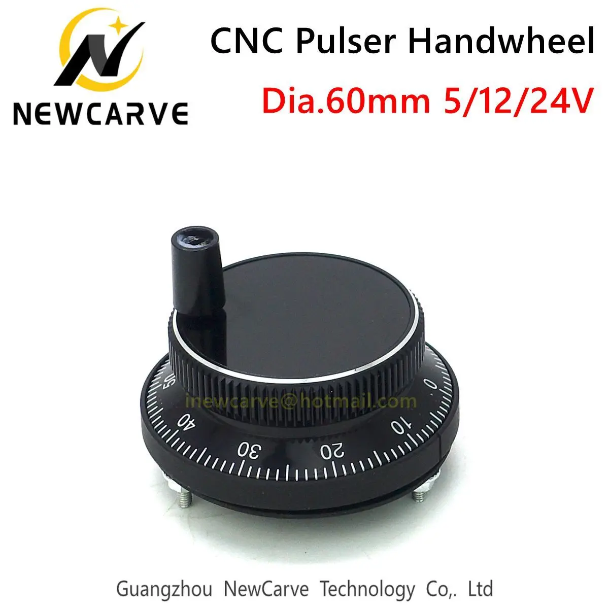 High Quality 60mm Cnc   Handwheel 5V 12V 24V 4 6 Pin Pulse 25 100 Manual Pulse Generator Rotary Encoder NEWCARVE