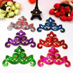 5 pezzi Appliques con paillettes patch per ricamo in oro ferro su Cosplay abiti fai da te rifiniture in Costume 9.5*5.5CM