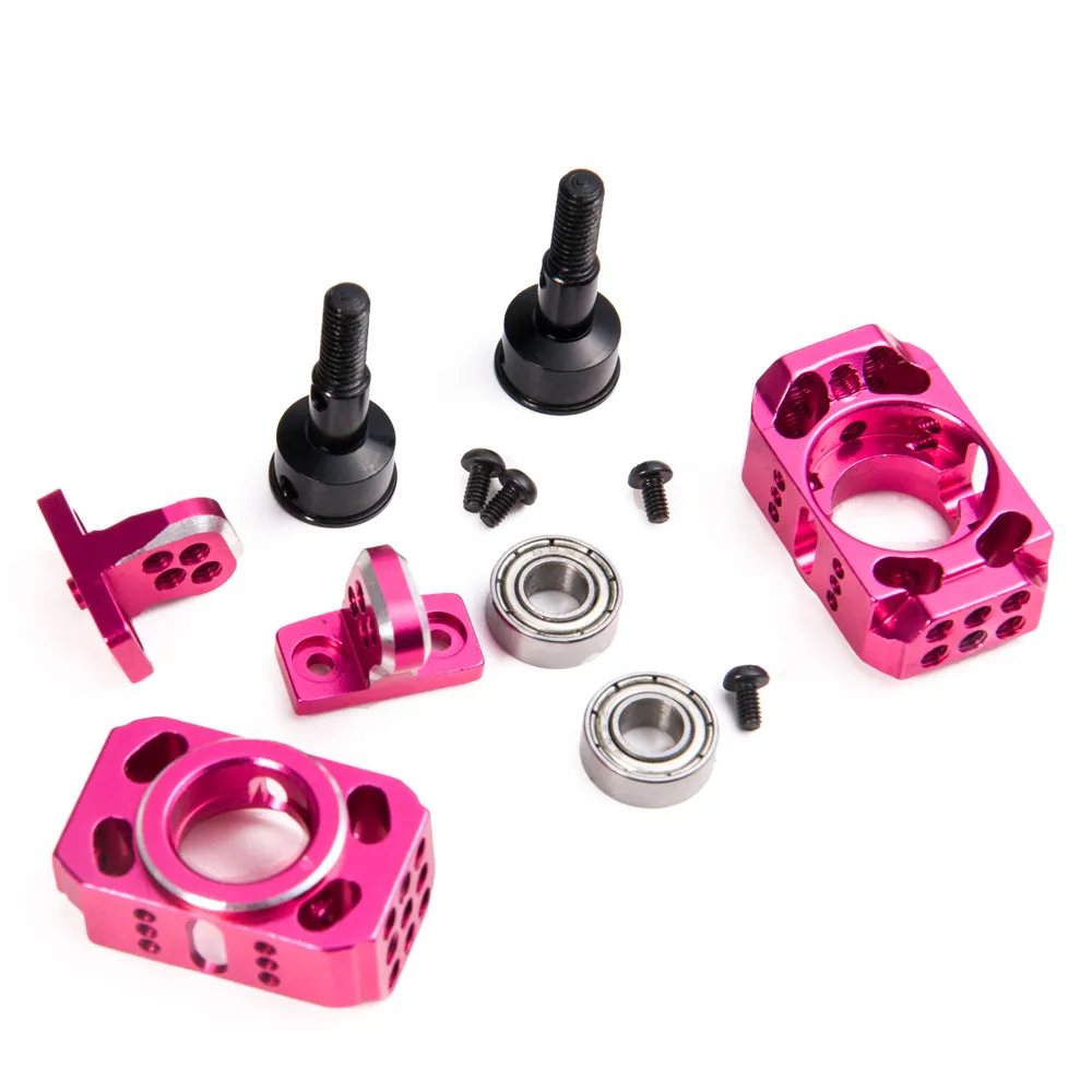 AXSPEED RC Car Steering Suspension Knuckle Kit Aluminum Adjustable Steering Cup for Sakura D4 AWD RWD Upgrade Parts