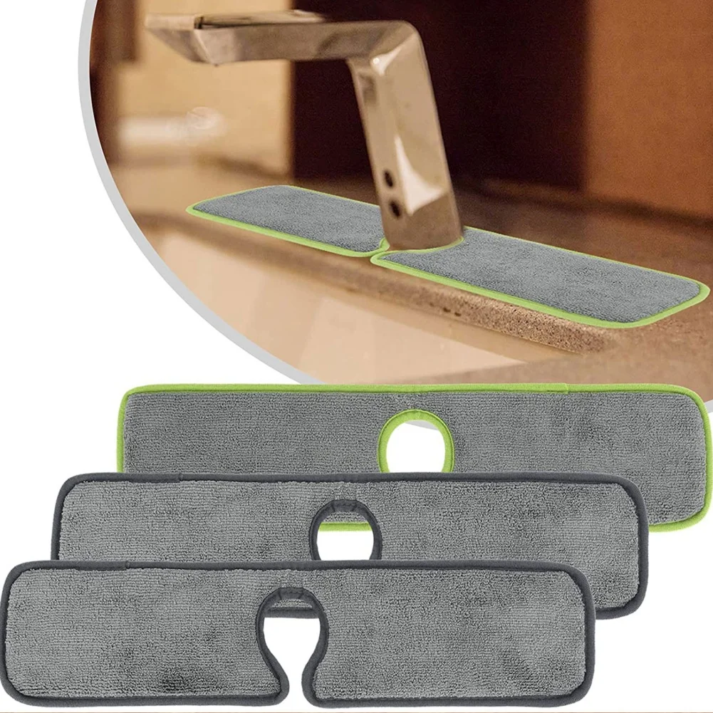 4Size Kitchen Faucet Absorbent Mat Sink Splash Guard Microfiber Faucet Splash Catcher Countertop Protector for Kitchen Bathroom