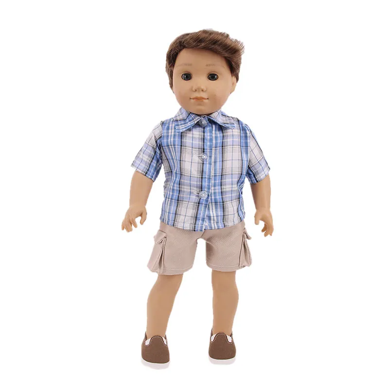 Ropa de muñeca para bebé recién nacido, Tops y Jeans, muñeca Logan Boy Reborn de 43Cm y Niña Americana de 18 pulgadas, regalo de juguete de nuestra generación, 2 piezas por juego