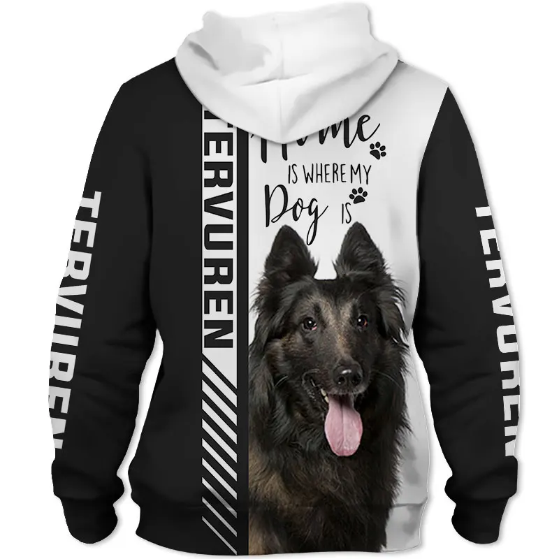 Belgian Shepherd Dog 3D Printed Jacket Men/Women Harajuku Hoodie Unisex Casual Streetwear Sweatshirt Pullover Sudaderas D8