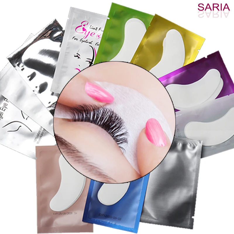 20 paia di etichette private sotto la benda sull'occhio in schiuma per ciglia, protezioni per occhi, estensioni delle ciglia per kit di sollevamento delle ciglia