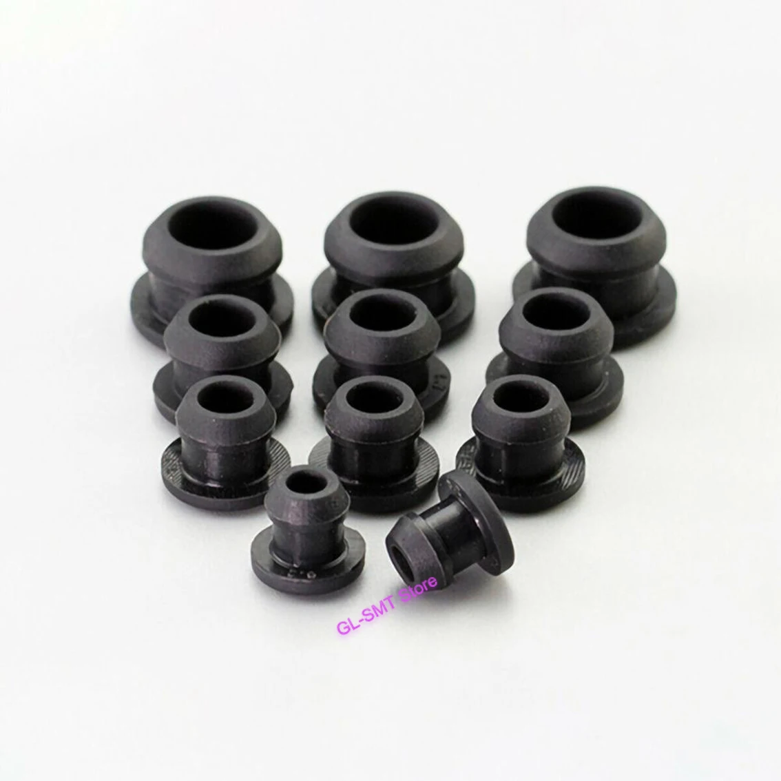 Zwart Siliconen Rubber Gat Caps 4.5Mm Tot 14Mm T Stekker Cover Snap-On Pakking Blanking Einde caps Seal Stopper