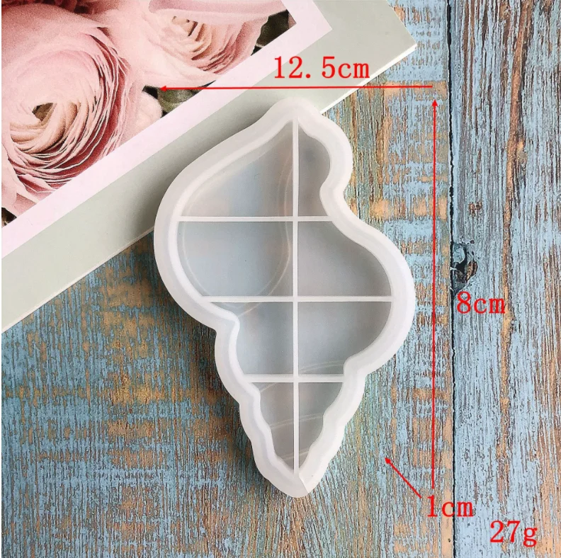 DIY Ocean shell series drip mold plate chocolate cake decoration accessories, candy storage tools