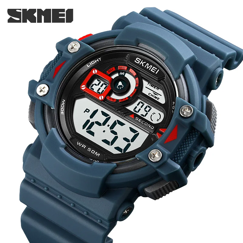 SKMEI Brand Led Light Multifunctional Sport Watch Men\'s Watches Stopwatch Waterproof Men Wristwatches Relogio Masculino