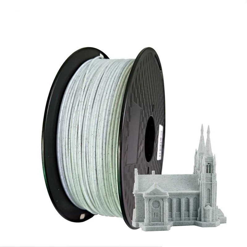 1.75mm 3D PLA Marble 3D Printer Filament 250g/500g/1kg Stone Wire Rock Texture Plastic 3d Printing Materials Ceramic Statue