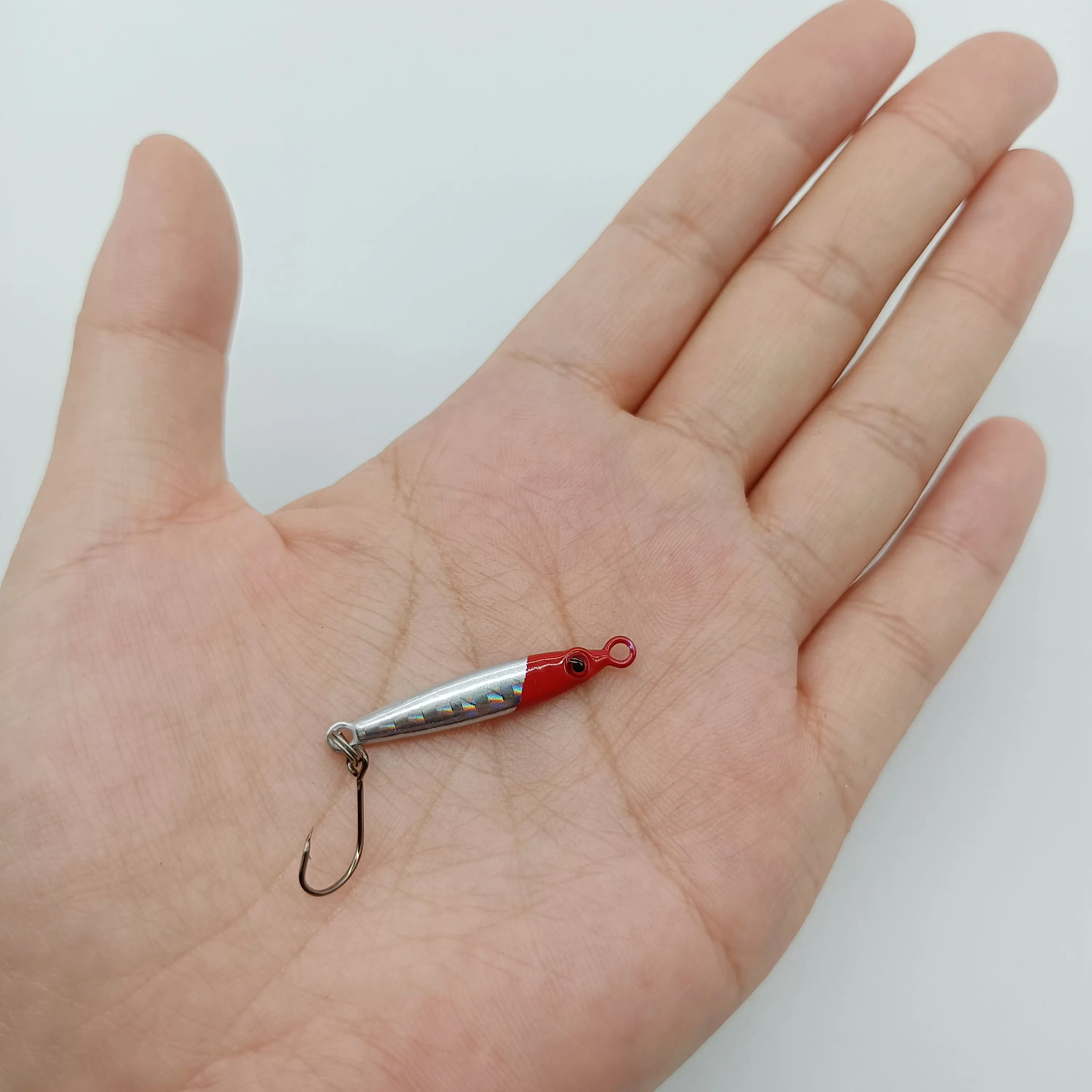 DUODUOYU 1PCS Mini Metall Jig Löffel Angeln Locken 3g/5g Fisch Kleine Fische Mit Einzigen Haken meer Bass Angeln Locken – Detail 5