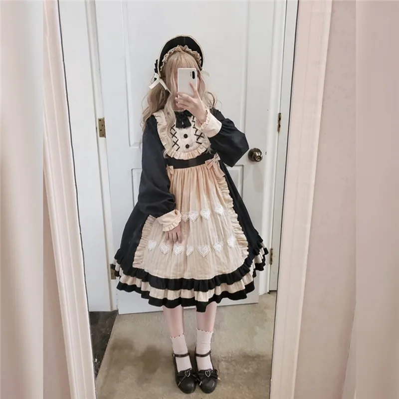 Princess tea party sweet lolita dress vintage lace bowknot cute elegant victorian dress kawaii girl gothic lolita op loli cos