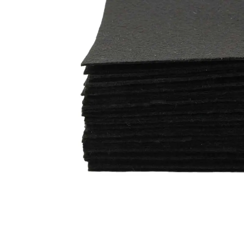 40 pieces Black color 1 mm Hard Felt Fabric For Needlework Diy Sewing Handmade Felt Fabric Fieltro feltro Nonwoven Colth